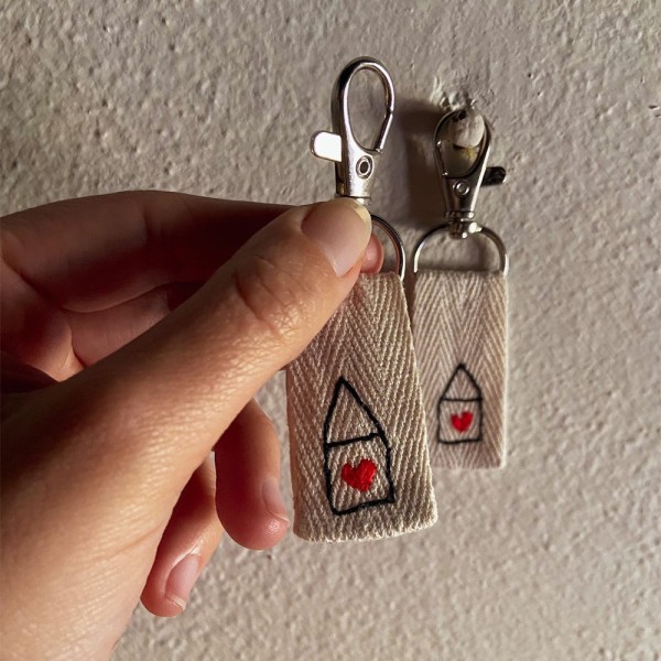 Coppietta inseparabili (casette con cuore)